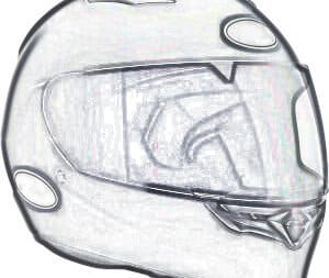 Sketch of generic helmet