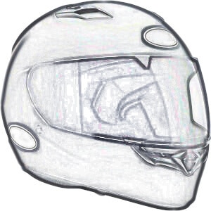 Sketch of generic helmet