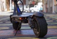 Close up of Dualtron Thunder electric scooter deck