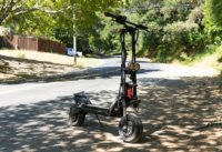 Kaabo Wolf Warrior 11 electric scooter in the street