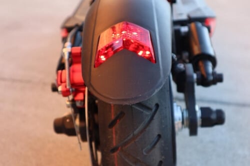 Close up of Nanrobot electric scooter rear fender