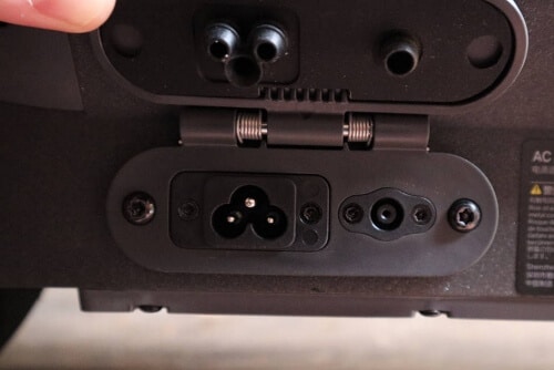 Charging port with "mickey mouse" style connector