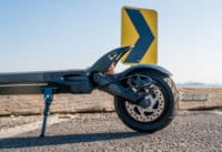 Kaabo-Mantis-8-Electric-Scooter-rear-tire-and-kickstand-and-rear-fender