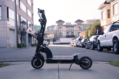 Currus Panther Electric Scooter - Full Scooter, Unfolded, Side View