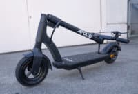 Apollo Air electric scooter - full scooter, folded, angled view