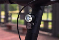 Apollo Air electric scooter - headlight, close-up