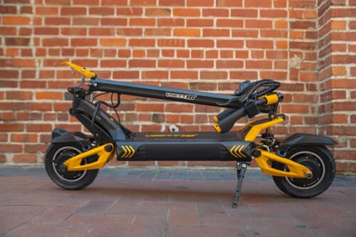 VSett 10+ electric scooter in compact, folded configuration